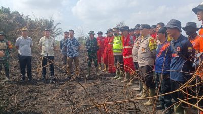 Dirreskrimsus Polda Jambi lakukan Pengecekan Areal Karhutla Di muaro Jambi