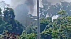 Heboh!… Sumur Minyak Ilegal Drilling Di Kawasan KM 33 Terbakar