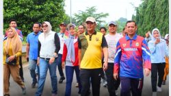 Polres Tanjung Jabung Timur Turut Meriahkan Jalan Santai Bersama Dalam Rangka HUT ke-26
