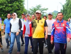 Polres Tanjung Jabung Timur Turut Meriahkan Jalan Santai Bersama Dalam Rangka HUT ke-26