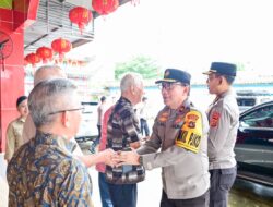 Wakapolda Jambi Brigjen Pol. B. Ali Monitoring Perayaan Imlek di Sejumlah Kelenteng dan Vihara