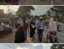 Kompak, Warga RT.01 komplek javana Garden Keluran Bagan Pete Bagikan Ratusan Takzil Nasi Kotak Gratis