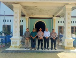 Kapolsek Tebo Ilir Dampingi Kapolres Tebo AKBP Triyanto Pengecekan Giat Memperingati Hari Kenaikan Yesus Kristus 