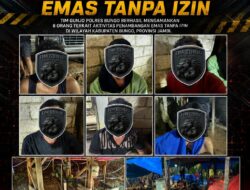 Enam Orang Penambang Ilegal Diamankan Tim Satreskrim Polres Bungo