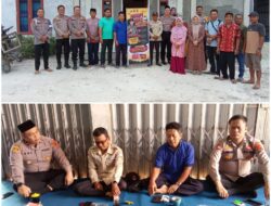 Ngopi Bareng bersama Warga Desa Tanjung Baru , Kapolsek Bahar Selatan Ajak Masyarakat Jaga Kamtibmas