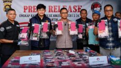 Polresta Jambi Gelar Press Release, Ungkap Kasus Narkotika Semester 1 2026