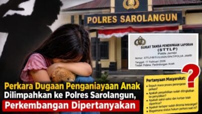 Perkara Dugaan Penganiayaan Anak Dilimpahkan ke Polres Sarolangun, Perkembangan Dipertanyakan