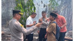 Kapolres Bungo Turun Langsung Ground Check Karhutla, 1 Hektare Lahan Terbakar