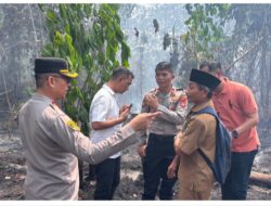 Kapolres Bungo Turun Langsung Ground Check Karhutla, 1 Hektare Lahan Terbakar