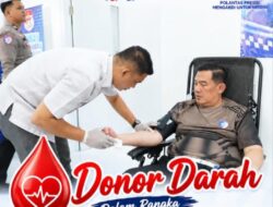 HUT Lalu Lintas Bhayangkara ke-71, Ditlantas Polda Jambi Gelar Donor Darah
