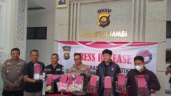 Polresta Jambi Ungkap Empat Kasus Narkotika, Amankan 5 Tersangka Dan BB Sabu, Ekstasi dan Etomidate