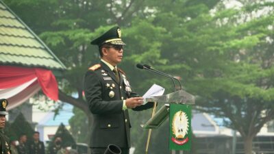 Korem 042/Gapu Gelar Upacara HUT KE-81 TNI, Teguhkan Sinergi TNI Bersama Rakyat