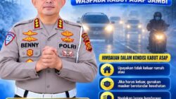 Ketebalan Kabut Asap, Ditlantas Polda Jambi Imbau Masyarakat Agar Berhati-hati Serta Nyalakan Lampu Kendaraan
