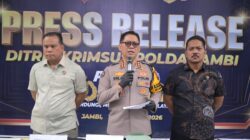 Polda Jambi Ungkap Kasus PETI, Sejumlah Tersangka Diamankan dan Dua Excavator Disita