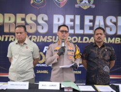Polda Jambi Ungkap Kasus PETI, Sejumlah Tersangka Diamankan dan Dua Excavator Disita