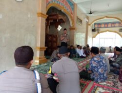 Jum’at Keliling, Kapolsek Bahar Selatan Sampaikan Pesan Kamtibmas