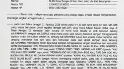 Korban Berharap Laporan Dugaan Pengancaman Segera Diproses, Belum Ada Perkembangan